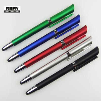 China Brand Promotional Custom Logo Pen Screen Stylus Pen Cheap Retractable Plastic Ballpoint Pen for sale