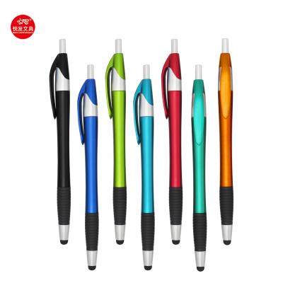 China Promotional Ballpoint Pen Custom Logo Stylus Soft Touch Touch Screen Promotion Pen Professional Pen Supplier Plastic Gfit for sale