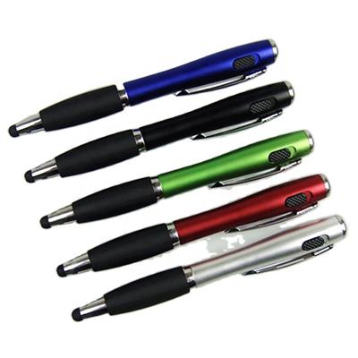 China Normal Hot Sale Led Luminous Pencil With Touch Screen Stylus Twist Lighting Promotional Ballpoint Pen for sale