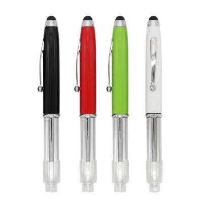 China Promotional Pen High Quality Led Pen Flash Light Pencil With Led Light And Stylus for sale