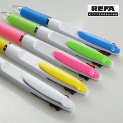 China Multicolor Promotional Pen In Two Colors Custom Logo For Student Promotional Ballpoint Pen for sale