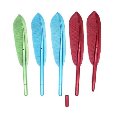 China Pen Novelty Promotional Cute Feather Shape Pen For Promotional Gift And School for sale