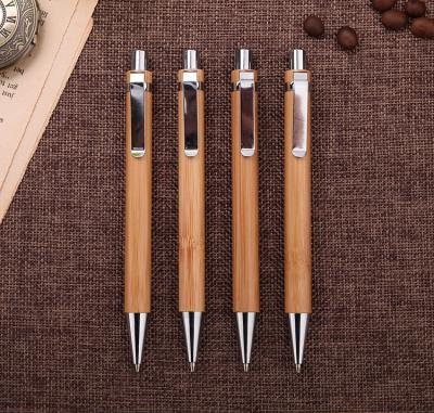 China Eco-Friendly Eco-Friendly Bamboo Ballpoint Pen With Custom Logo Promotional Ballpoint Pen for sale