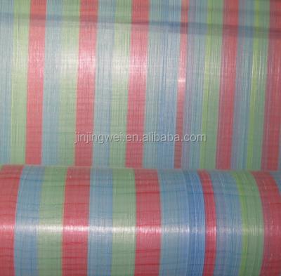 China Waterproof Woven And Laminated Hot Sale Stripe Tarpaulin for sale