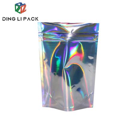 中国 Plastic Aluminum Foil Stand Up Zipper Pouches Holographic For Body Scrub Cosmetic 販売のため