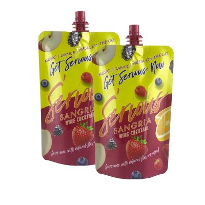 China Plastic Juice Drink Stand Up Spout Pouch PET/BOPA/PE Recyclable Doypack Of 250ml Capacity à venda