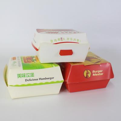 中国 Disposable Cardboard Paper Packaging Box Fried Chicken, French Fries And Burger Box 販売のため