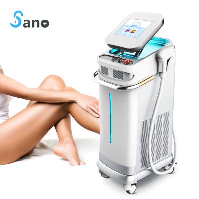 China Whitening 755nm Epilator Diode Laser Body Hair Removal 808nm Ice Diode Laser Hair Removal Machine for sale