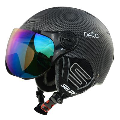 China Goods 2022 Hot Sale Special Design Snow Sports Ski Helmet With Lens Unisex Snowboard Helmet For Adults Snow Boarding Skating Helmet for sale