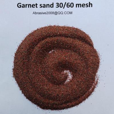 China Garnet Sand mesh 30/60 for Sandblasting: Natural Abrasive medium, Mohs 7.0-7.5,Sa2.5-3 for sale