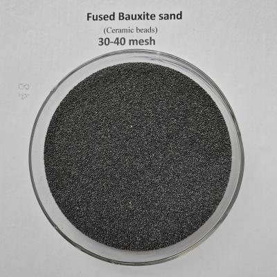 China 30-40 MESH refractory sand Lost wax casting sand fused bauxite sand ceramsite foundry sand beads fused ceramic sand for sale