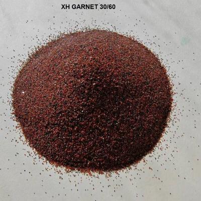 China Sandblasting abrasive medium GARNET sand 30X60 30/60 MESH : Natural Abrasive medium, Mohs 7.0-7.5, Sa2.5-3 for sale