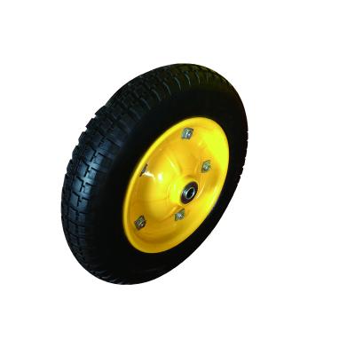 China Construction Material Shops 3.25-8 High Performance PU Strong Foam Solid Wheel for sale