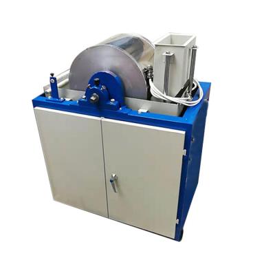 China Low Magnetic Field Laboray Iron Removing Machinery Wet Type Hematite Magnetic Drum Separator For Iron Separation for sale