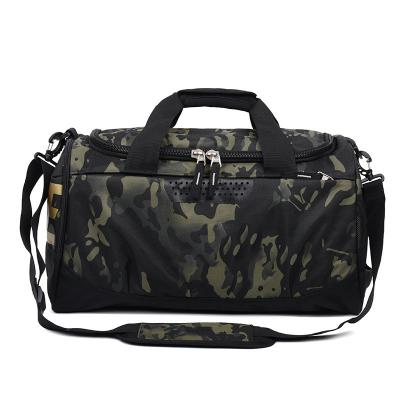 China Fashion Waterproof Luggage Bag Clothes Storage Duffle Organizer Travel Bag Handheld Woodland for sale