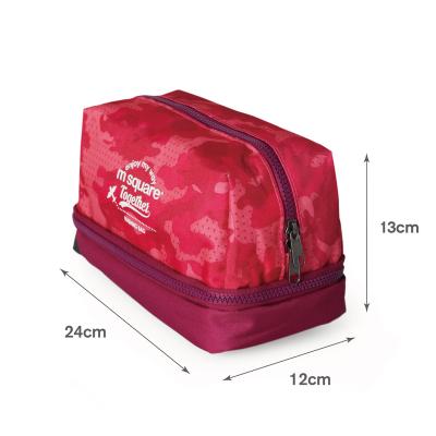 China Lady Digital Printed Custom Toiletry Bag 300D Toiletry Bag Waterproof Excellent Quality Women Toiletry Bag Cosmetic Customized Colors 04021 for sale