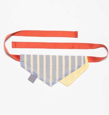 China Pet Store Private Label Pet Scarf Dog Bandana Viable Striped Washable Trendy Bandana for sale