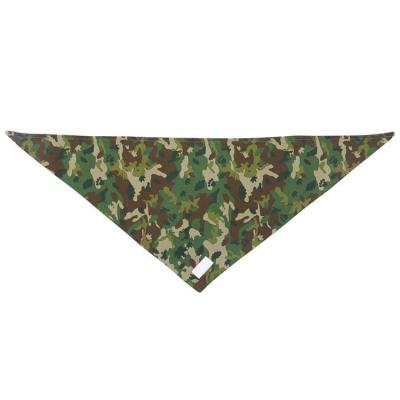 China Custom Creative Dog Viable Bandana Camouflage Print Dog Grooming Bandanas Triangle Scarf OEM Novelty Pet Bandana for sale