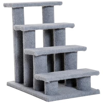 China Sustainable Cat Scratcher Tower Toy Ladder Carton With Wooden Pet Furniture Cat Scratching Board for sale