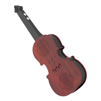 China Play New Mini Popular BT Video Speaker Craft Gift Violin Shape for sale