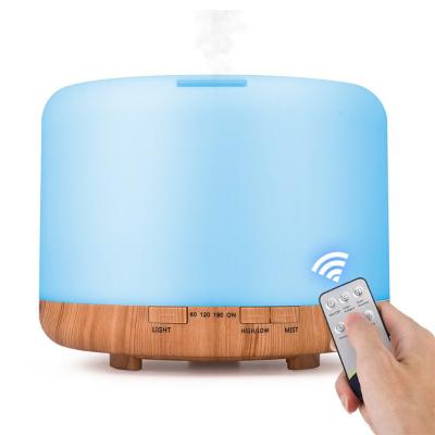 China 500ML Quiet Household Ultrasonic Aromatherapy Diffuser Humidifier Air Moistener Aroma Diffuser Machine Essential Oil Mist Maker for sale