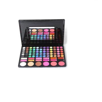 China Amazon 78 Colors Professional Hot Makeup Eyeshadow Palette Kit Girls Beauty Cosmetic Set For Art Studio With Mirror for sale