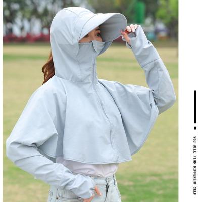 China Sunproof Breathable Polyamide Zipper Summer Sports Friding Beach Outdoor Warm Light Breathable Fishing Hoodie With Attachable Hat for sale