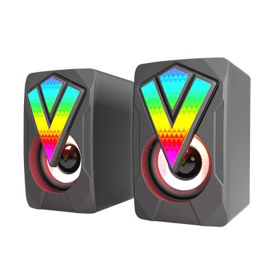 China No New USB Computer Speaker RGB Mini Subwoofer Speaker Home Audio Luminescent Notebook Office Desk for sale