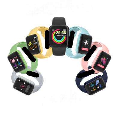 China Wholesale Smart Heart Rate Music Sports Gift Watch y68 Touch Screen Wristband Macaron Smart Watch for sale