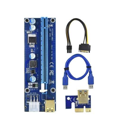 China 009S 1X Riser Card PCI E Card to 16X Graphics Extension for GPU Powered Riser Adapter Card VER009S for sale