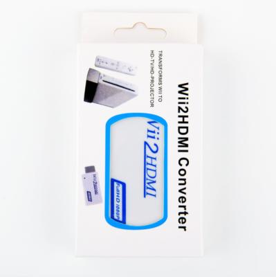 China Factory price 1080P wii2hdmi converter Wii to Hdmi converter supports all WII display modes 10*6*2cm for sale