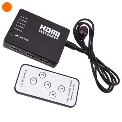 China Smart or High Quality Mechanical Magelei Full HD HDMI Switch 5x1 5 in 1 HDMI Changer Splitter Signal Amplifier for sale