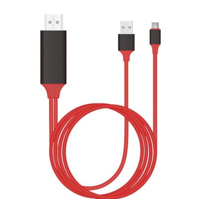 China COMPUTER factory price usb 3.1 type c to hdmi usb c to hdmi cable with red usb power charging for sale