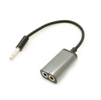 China Factory Supply 10CM Type C 2 Male Speaker To Female DC 3.5mm Earphone Splitter Audio Cable Audio Cable Adapter for sale