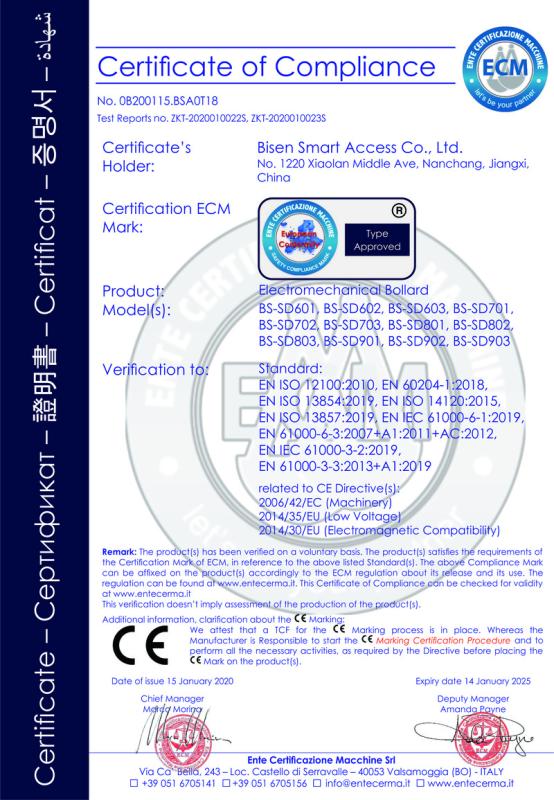 CE - Bisen Smart Access Co., Ltd.