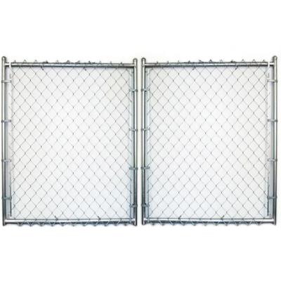 China Factory Wholesale Easily Assembled Galvanized Chain Link Wire Mesh Fence Diamond Cyclone Fence For Farm for sale