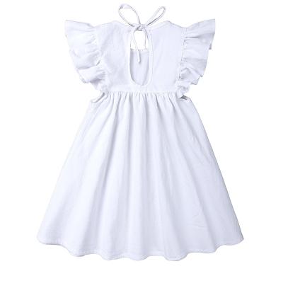 China Child Washable Lace Up Girls' Baby Dress For 7 Year Old Girl for sale