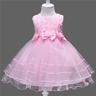 China Birthday Party Baby Toddler Skirt Girl Kid Washable Ready Made Dress For Girl Child for sale