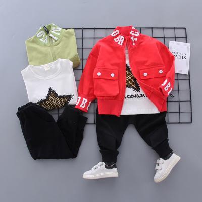 China OEKO-TEX CERTIFICATE wholesale boys 3 Pcs boys clothing set fashion boutique kids clothing set for sale