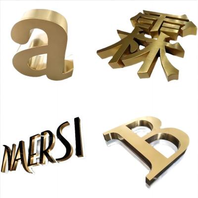 China Buildings Custom Real Estate Metal Sign Frames Vintage Metal Sign Stainless Steel Letters And Numbers for sale