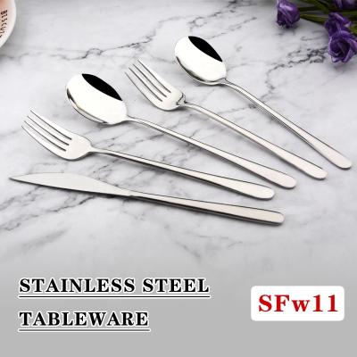 China Sustainable Korean Style Ss304 Stainless Steel Spoon And Fork Stainless Steel Cutlery for sale