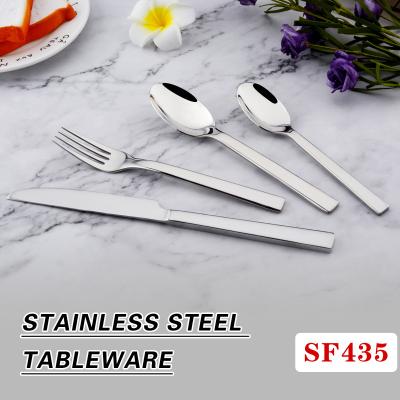 China Stainless Steel Simple Design Jieyang Cutlery Set Best Viable Dinnerware Set OEM or ODM Products for sale