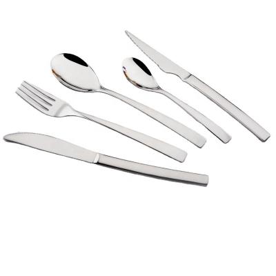 China Viable Modern Style Flatware Food Grade Safe 18/0 Stainless Steel Flatware Set Mirror Polishing Jieyang Knife Fork and Spoon Set for sale