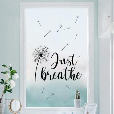 China Waterproof+Eco-friendly Dandelion Wall Sticker English Living Room Decoration Removable Art Decals Proverbs Wall Stickers for sale