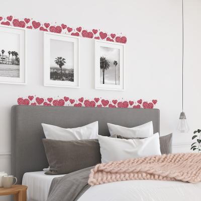 China Creative Love Valentine's Day Wall Sticker Living Room Decoration Removable Waterproof+Eco-friendly Design Wall Stickers for sale