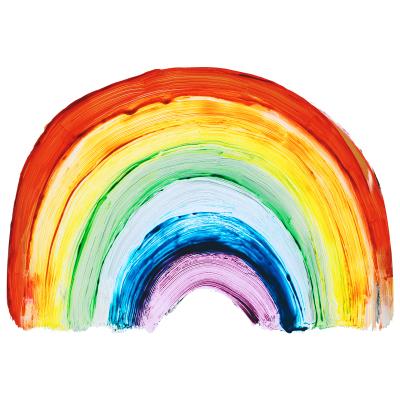 China Waterproof+Eco-friendly Creative Design Rainbow Window Clings Double Sided Visual Stickers Home Glass Decoration Sticker for sale