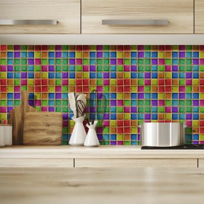 China Easy Decoration Decal Removable Ceramic Tile Mosaic Decals Home Decor Art Wall Stickers for sale