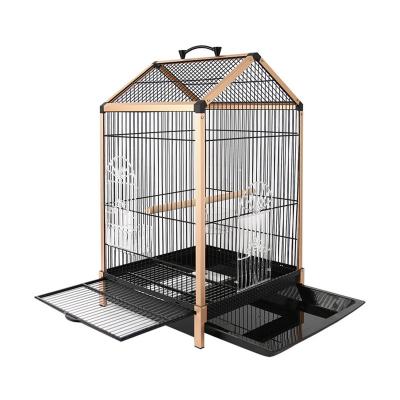 China Sustainable Large Luxury Parrot Bird Cage Decorative Iron Bird Breeding Cages for sale