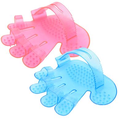 China Stored Pet Bathing Tools Dog Massage Brush Pet Cleaning Cat Five Fingers Glove Pet Shampoo Brush for sale