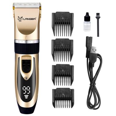 China Factory Direct Sales LCD Display Safety Professional Rechargeable Rechargeable Electric Pet Hair Trimmer For Dogs Cats And Other Animals for sale